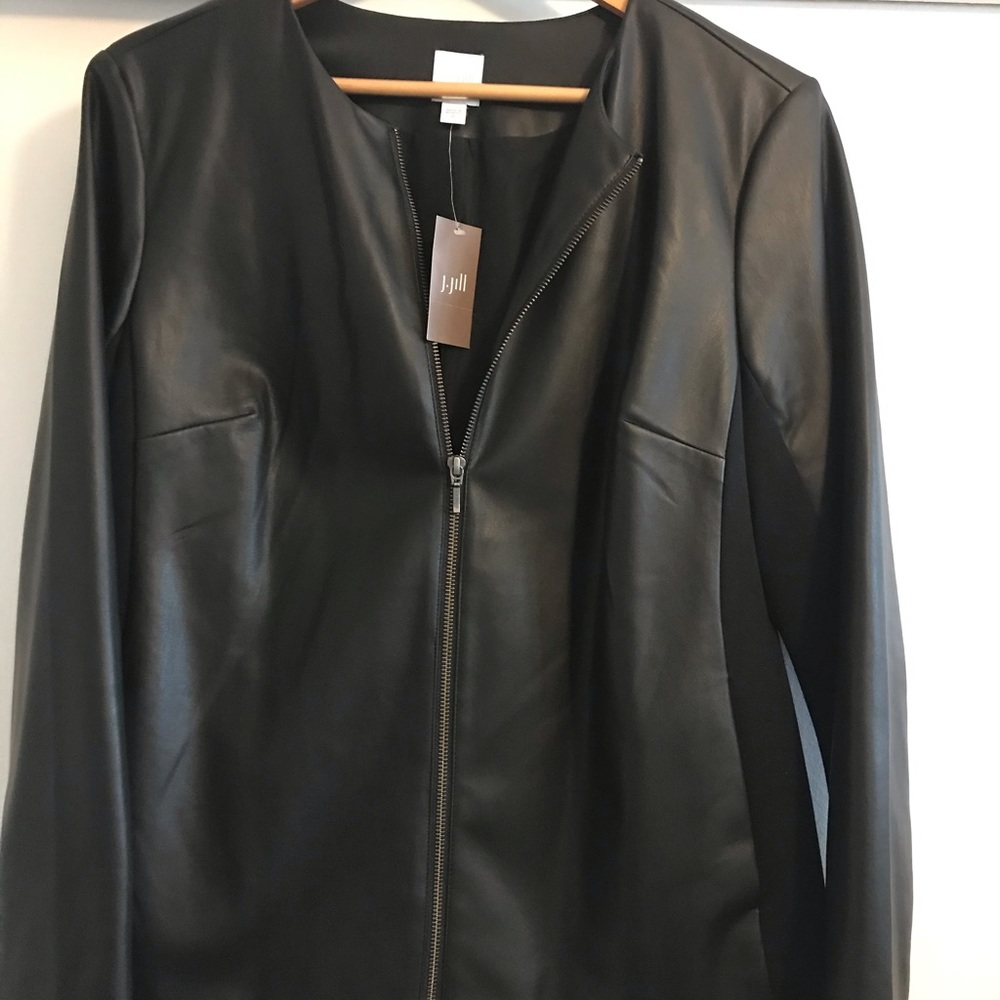 J.Jill faux leather jacket